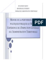 Mesure Performance Politiques Publiques Maroc Experience Igat PDF