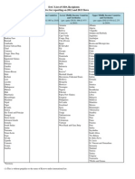 DAC List Used For 2012 and 2013 Flows