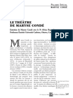 Le Théâtre de Maryse Condé