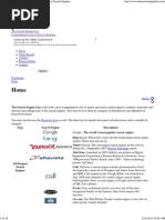 The Search Engine List