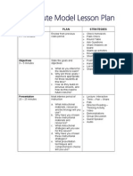 Step Time Plan Strategies: Review