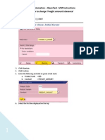 VIM Instructions How To Change Freight Tolerance