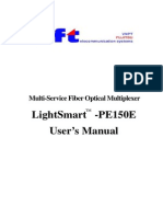 Lightsmart - Pe150E User'S Manual: Multi-Service Fiber Optical Multiplexer