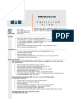 Curriculum Vitae: Nitesh Raj Satyal