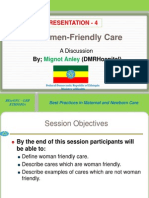 P - 4 - Women Friendly Care - 2013