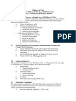 Multilateral Wells Outline 1-05