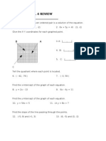 Alg. B Ch. 4 Review Name