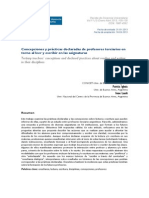 CARLINO, IGLESIA y LAXALT 2013 Concepciones y Prácticas Declaradas de Profesores Terciarios Sobre Leer y Escribir....