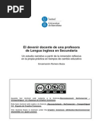 El Devenir Docente de Una Profesora de Lengua Inglesa PDF