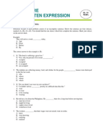 Structure and Written Expression: Part A