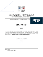 Rapport D'information Sur La PPL Responsabilisation Des Donneurs D'ordre Et Maitre D'ouvrage Dans Le Cadre de La Sous-Traitance, Et de La Lutte Contre Le Dumping Social Et La Concurrence Déloyale