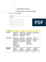 Matriz de Valoración de Blog