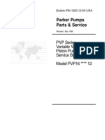 Parker (PVP16) Hydraulic Piston Pumps, Service Literature, Service Parts