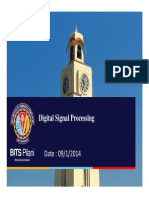 BITS Pilani: Digital Signal Processing