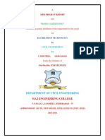 Roof Gardening": Submitted in Partial Fulfillment of The Requirement For The Award of