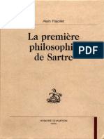 Alain Flajoliet La Premiere Philosophie de Sartre