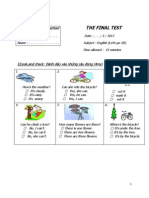 The Final Test: TAN THANH Primary School