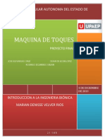 Tesina de Maquina de Toques