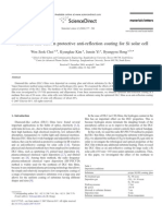 Diamond-Like Carbon Protective Anti-Reflection Coating For Si Solar Cell