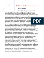 Cephalosporin Resistance in Enterobacteriacae