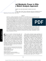 Energy Cost and Metabolic Power in Elite Soccer A New Match Analysis Approach