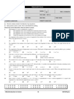 Jee 2014 Booklet1 HWT Introduction To Vectors & Forces