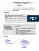 UNIT 22: Programmable Logic Controllers Unit Code: A/601/1625 QCF Level: 4 Credit Value: 15 Outcome 1