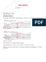 Belt Power Calculation