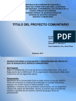 Taller I Proyecto Servicio Comunitario Unefa 2013.