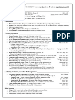 Resume v10 Teachingpdf