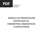 Certificado de Parametros Urbanistico PDF