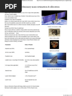 TU Delft - Spacecraft (SC) Preliminary Mass Estimation & Allocation