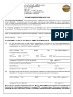 CCL.007 Exemption From Immunization 9-2003 Childcare (2003 Form)