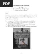 Session 5 Servo Position Control Design Project (Position and Rate Feedbacks)