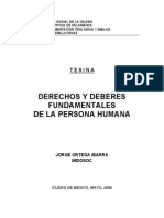 Derechos y Deberes Fundamentales de La Persona Humana