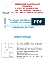 Formulación de Ácido Ascórbico en Emulsión