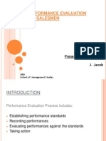 Performance Evaluation For SalesPerson