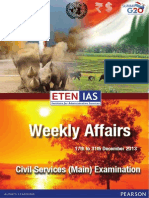 Weekly Affairs: Civil Services (Main) Examination