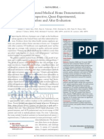 Patient-Centered Medical Home Demonstration: A Prospective, Quasi-Experimental, Before and After