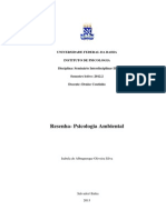 Resenha - Psicologia Ambiental - Isabela