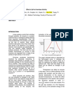 Effect of PH On Invertase Activity