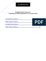 Cambridge Igcse Mathematics Core Practice Book Example Practice Papers