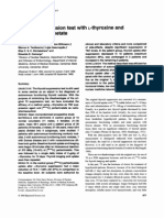 Thyroid Suppression Test With L-Thyroxine and TC) Pertechnetate