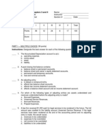 Accounting Principles CH 03 + 04 Exam