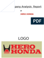 Ratio Analysis of Hero Honda