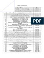 Chemical Projects