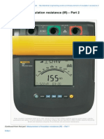 Measurement of Insulation Resistance IR Part 2