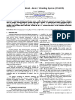 Automatic Short - Answer Grading System (ASAGS) : Abstract