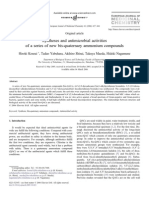 Syntheses and Antimicrobial Activities of A Series of New Bis-Quaternary Ammonium Compounds