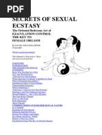 Secrets of Sexual Ecstasy